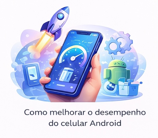 Ilustração sobre melhorar o desempenho do celular Android